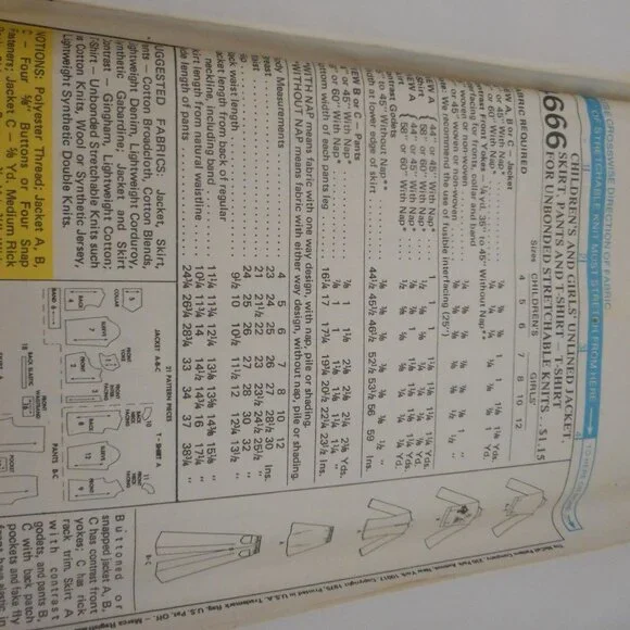 Vintage 70s McCalls sewing pattern 4666 outfit - Picture 2 of 2
